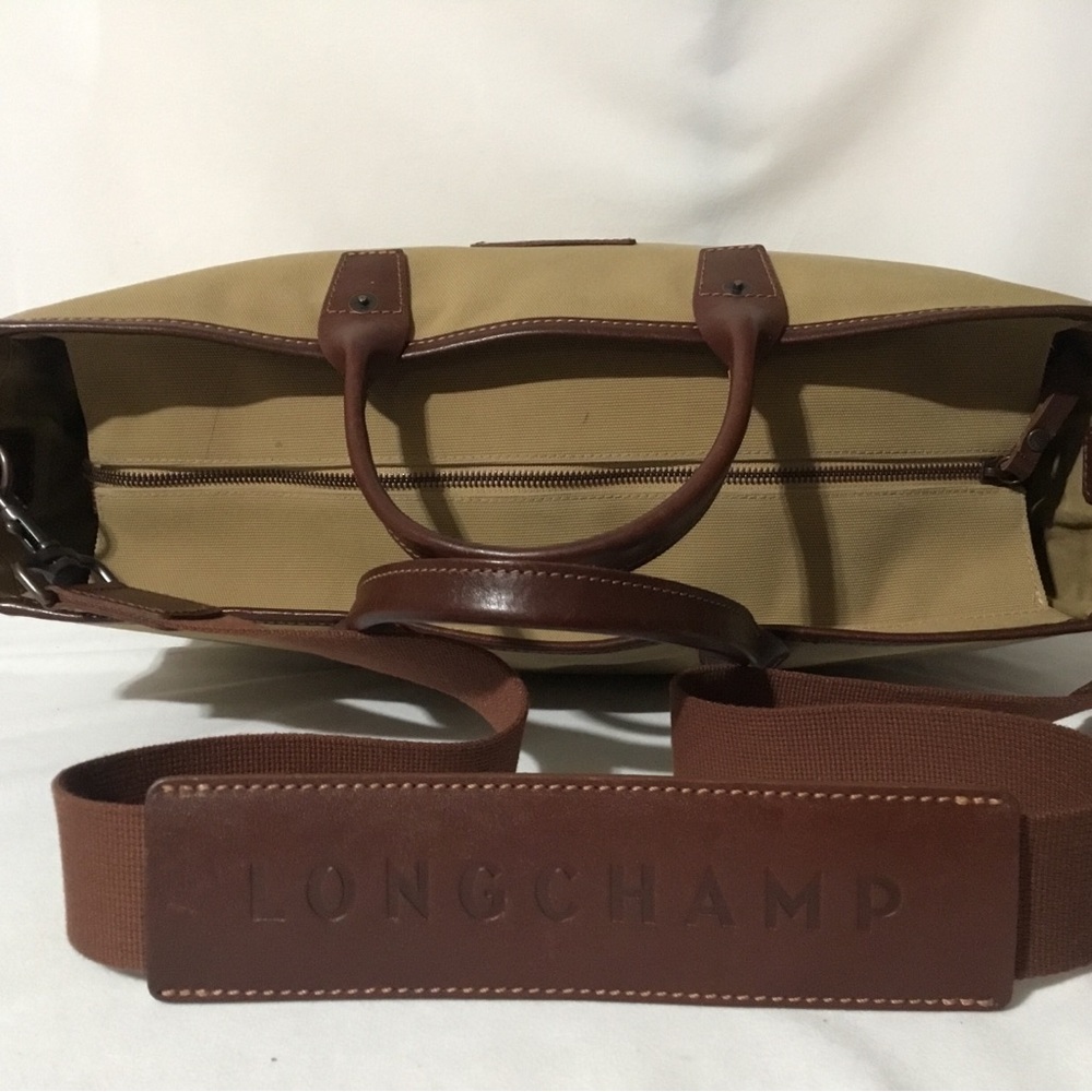 Authentic Longchamp Canvas Leather Convertible To… - image 5